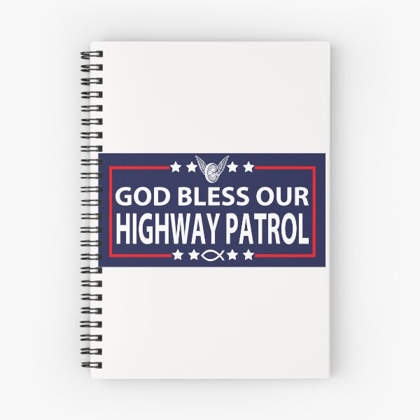 Item preview, God Bless Our Highway Patrol; designed and sold by StickerApe.