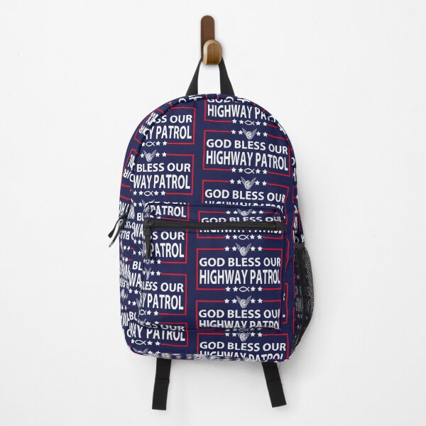 Item preview, God Bless Our Highway Patrol; designed and sold by StickerApe.