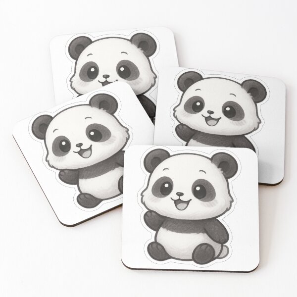 Item preview, Aesthetic Cheerful Panda Stickers designed and sold by StickMint.