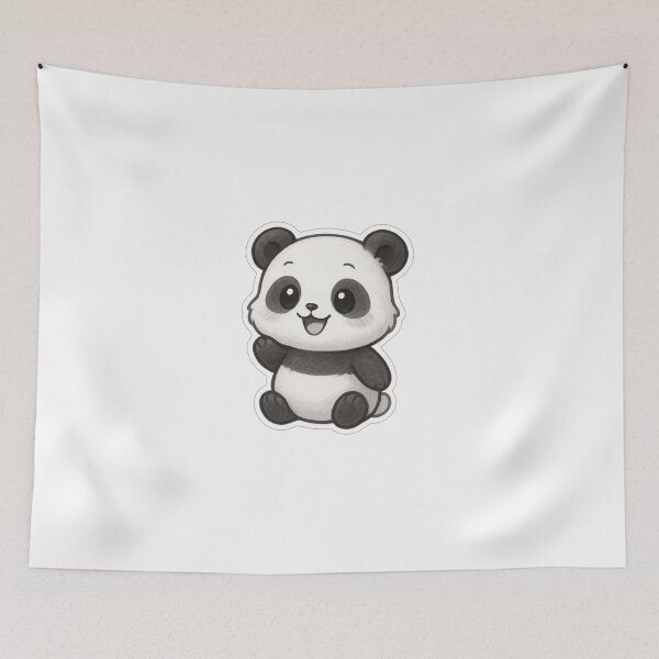Item preview, Aesthetic Cheerful Panda Stickers designed and sold by StickMint.