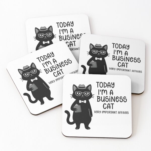 Item preview, Today I’m a Business Cat – Funny Cat Office Humor Design designed and sold by Senkov.