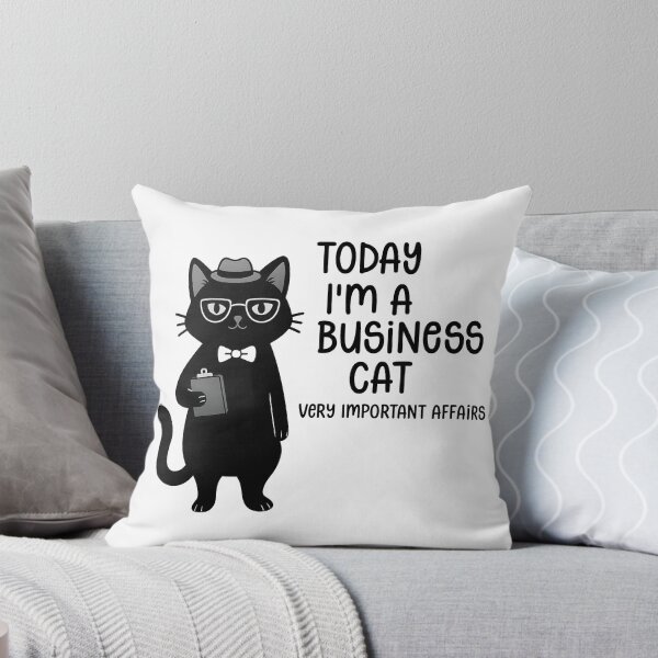 Item preview, Today I’m a Business Cat – Funny Cat Office Humor Design designed and sold by Senkov.