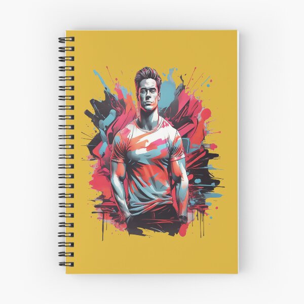 Item preview, Graffiti Bodybuilding – Muscular European Male in Color Explosion designed and sold by Impact-Art.