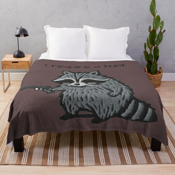 Item preview, Raccoon Hunter Embroidery Style | I Require A Hunt | Funny Animal Art designed and sold by Winning-Way.