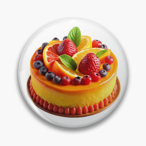 Item preview, Vibrant Citrus and Berry Layer Cake designed and sold by Jirada.