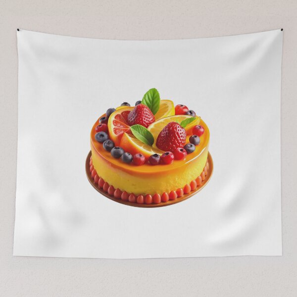 Item preview, Vibrant Citrus and Berry Layer Cake designed and sold by Jirada.