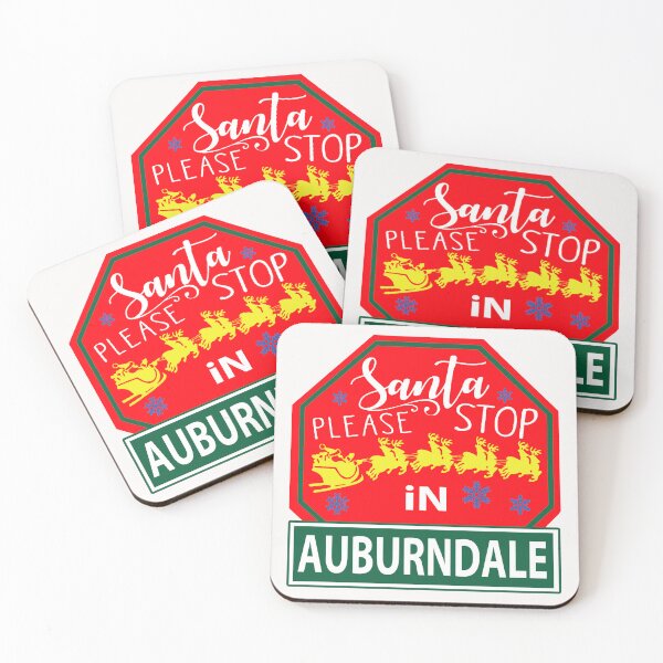 Item preview, Santa Please Stop In Auburndale; Florida; Christmas; designed and sold by StickerApe.