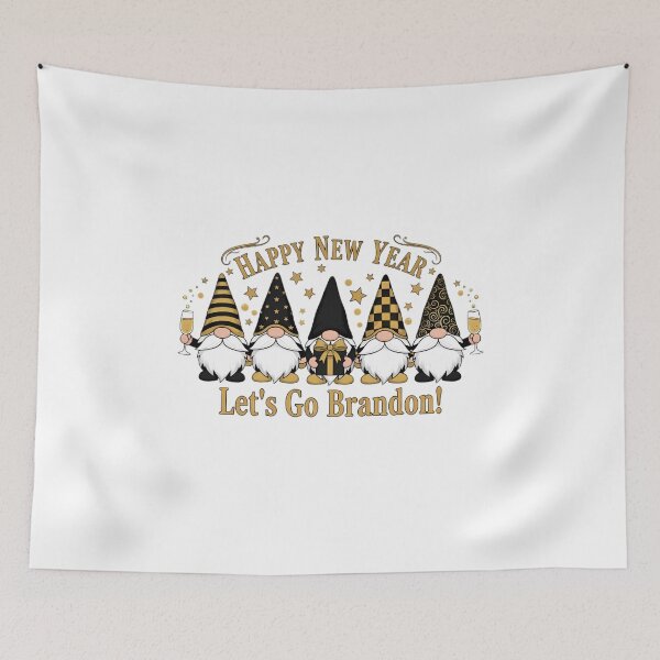 Item preview, Party Gnomes Happy New Year Let's Go Brandon Reimagined designed and sold by Dea1998.
