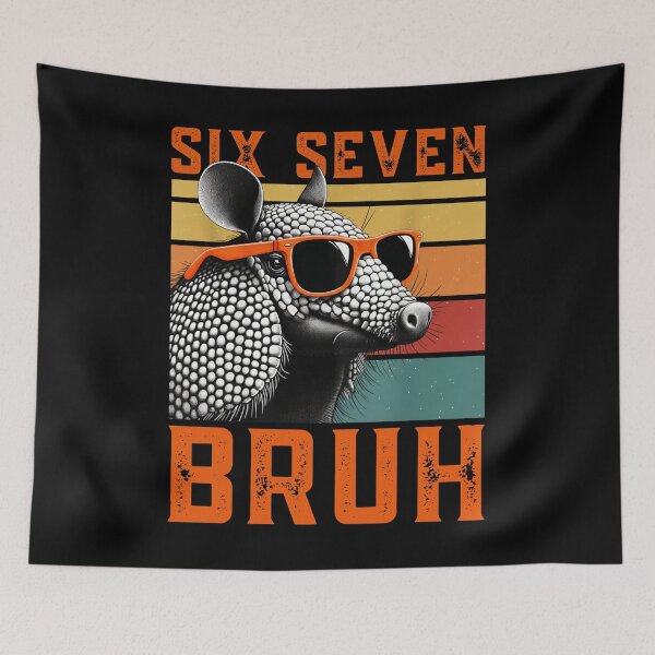 Item preview, Six Seven Bruh 67 Meme – Funny Cool Sunglasses Tee designed and sold by LashondaGreen89.