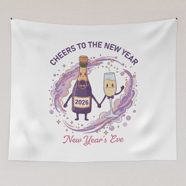 Item preview, Cheers To The New Year 2026 New Year's Eve designed and sold by LuminOrb.