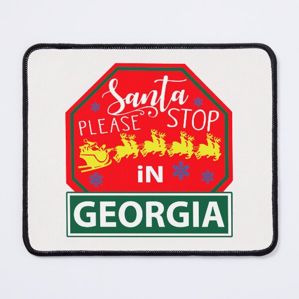 Item preview, Santa Please Stop In Georgia; USA; Christmas; designed and sold by StickerApe.