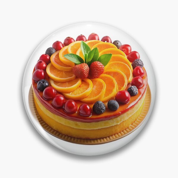 Item preview, Bright Citrus and Berry Layer Cake designed and sold by Jirada.