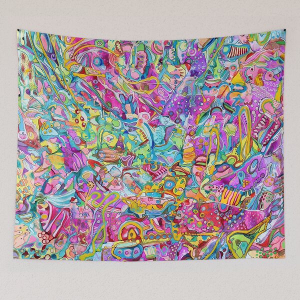 Item preview, 730. Psychedelic Abstract Color Playground designed and sold by Veera Zukova.