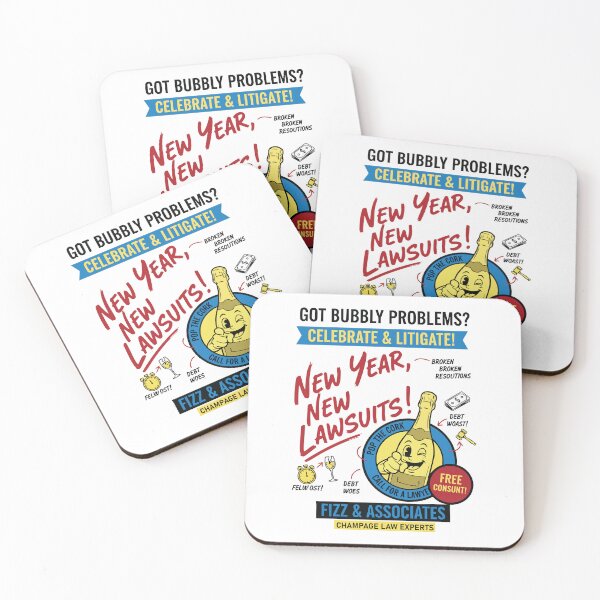 Item preview, New Year New Lawsuits Celebrate Litigate designed and sold by LuminOrb.