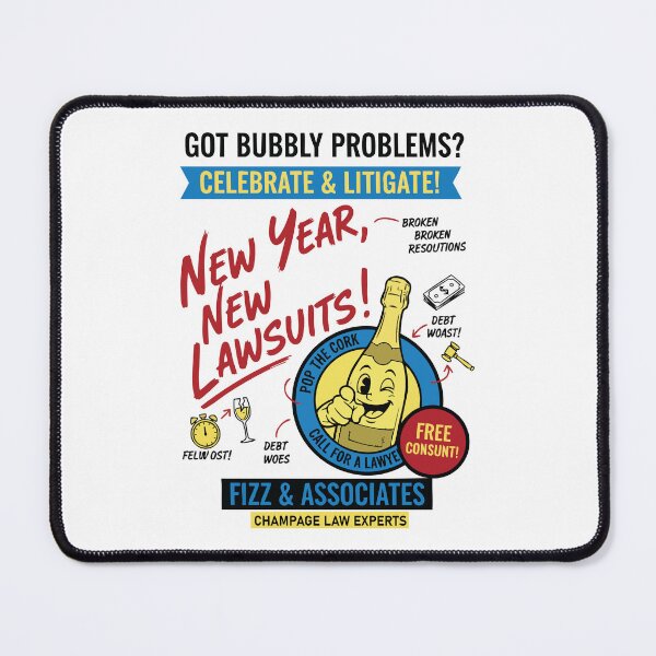 Item preview, New Year New Lawsuits Celebrate Litigate designed and sold by LuminOrb.