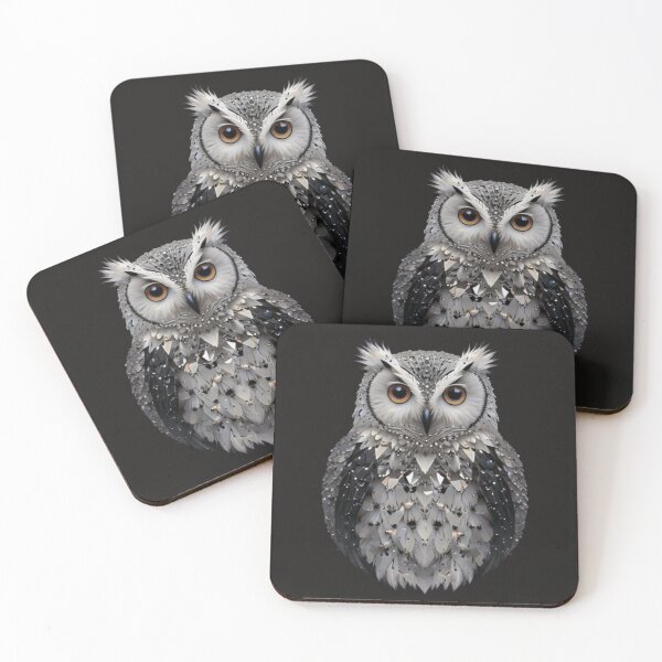 Item preview, Crystal Owl Illustration – Geometric Animal Art Design designed and sold by Foks07.