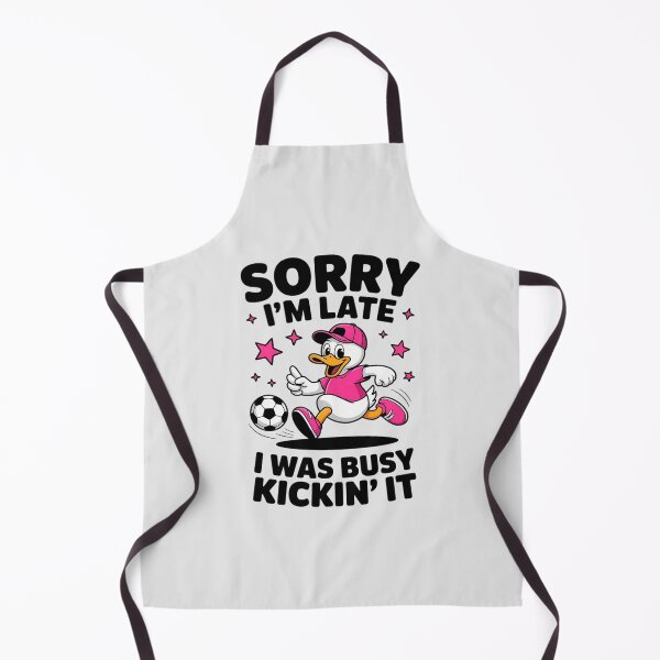 Item preview, Soccer Quote Sorry Im Late I was Kickin It designed and sold by LittleDame.