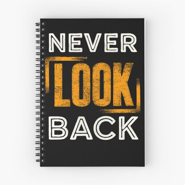 Item preview, Never Look Back – Bold Motivation Typography designed and sold by Hilal-Studio.