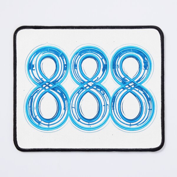 Item preview, Angel Number 888 Neon Energy Symbol designed and sold by HiteshArt111.