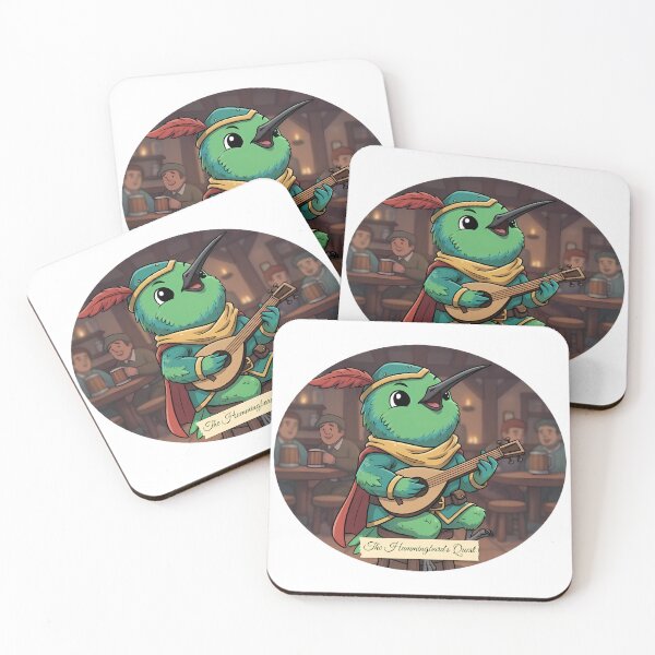 Item preview, The Hummingbard's Quest | Musical Adventure Illustration designed and sold by Pets & Memes & Stuff.