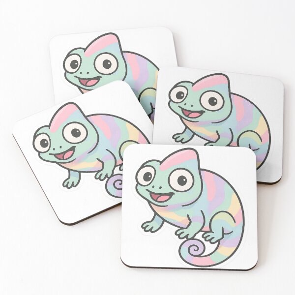 Item preview, Chibi Silly Chameleon Sticker designed and sold by StickMint.