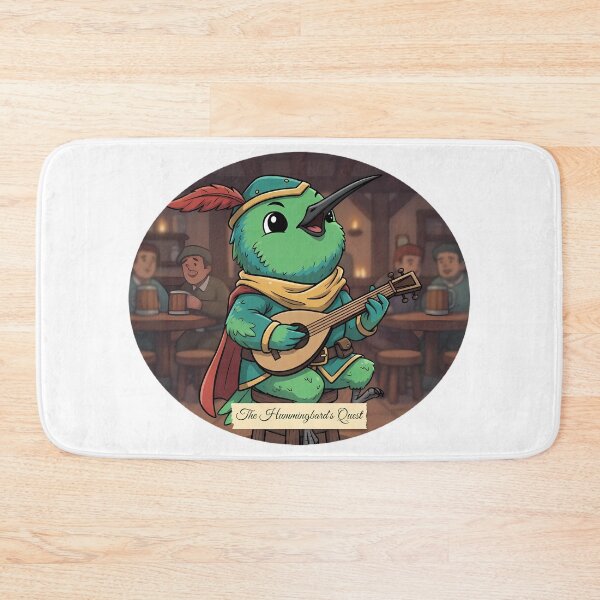 Item preview, The Hummingbard's Quest | Musical Adventure Illustration designed and sold by Pets & Memes & Stuff.