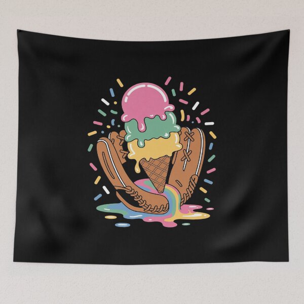Item preview, Softball Drip Ice Cream Melt Glove Sprinkles Lover Birthday designed and sold by LittleDame.