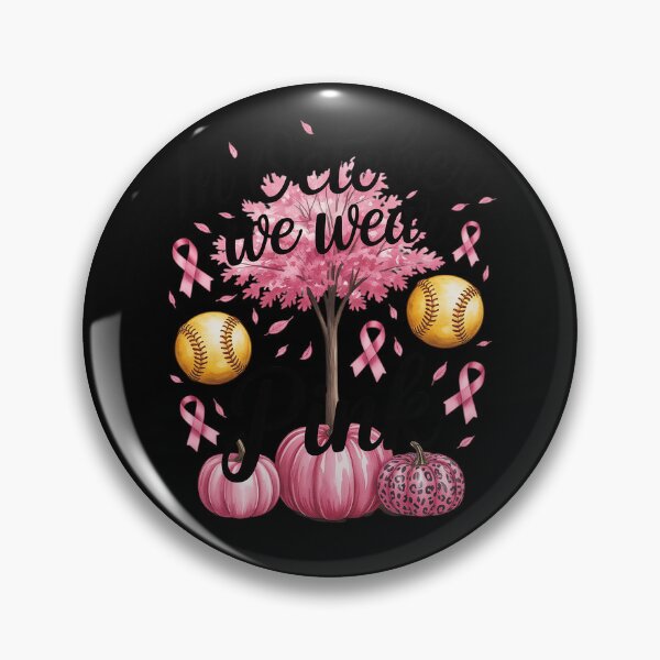 Item preview, Softball On October We Wear Pink Autumn Fall Breast Cancer designed and sold by LittleDame.