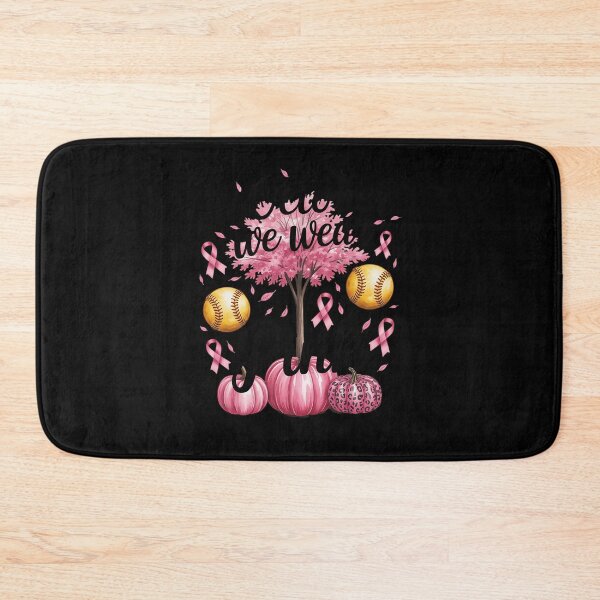 Item preview, Softball On October We Wear Pink Autumn Fall Breast Cancer designed and sold by LittleDame.