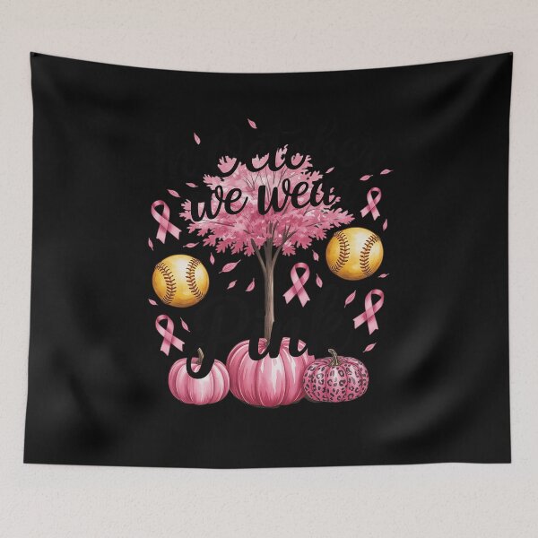 Item preview, Softball On October We Wear Pink Autumn Fall Breast Cancer designed and sold by LittleDame.