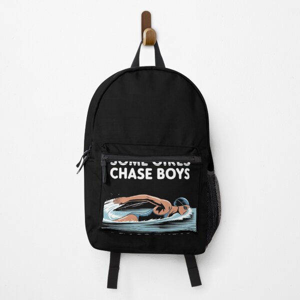Item preview, Some Girls Chase Boys - Swimming Quote designed and sold by GasVille.