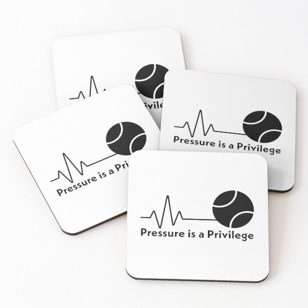 Item preview, Pressure is a Privilege - black type designed and sold by ABitOnTheSide.
