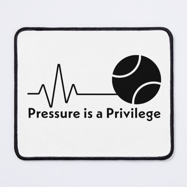 Item preview, Pressure is a Privilege - black type designed and sold by ABitOnTheSide.