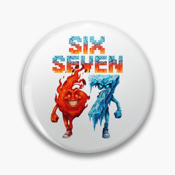Item preview, Six Seven Fire Ice Characters designed and sold by clarabersetart.