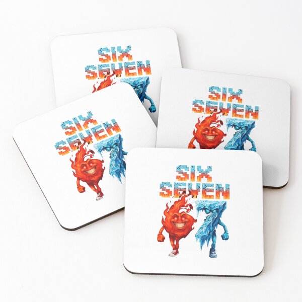 Item preview, Six Seven Fire Ice Characters designed and sold by clarabersetart.