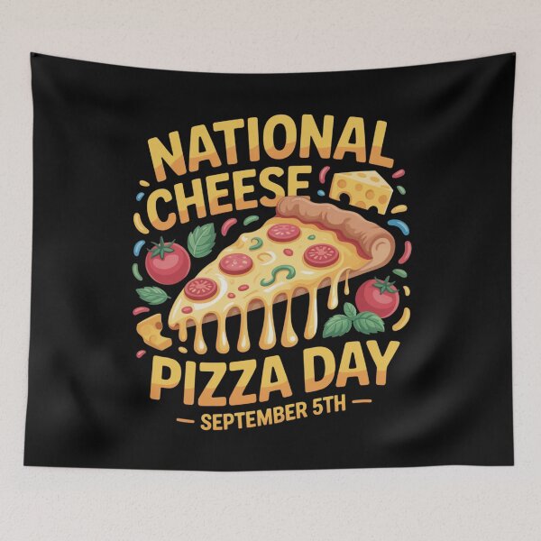 Item preview, National cheese pizza day september 5th designed and sold by DreamOnShirts.