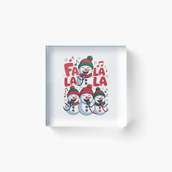 Item preview, Fa La La Singing Snowmen Christmas Choir designed and sold by RedCircleArt.