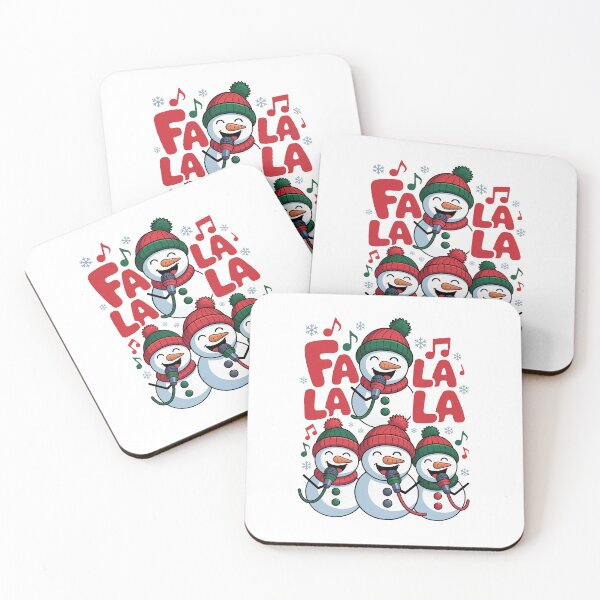 Item preview, Fa La La Singing Snowmen Christmas Choir designed and sold by RedCircleArt.