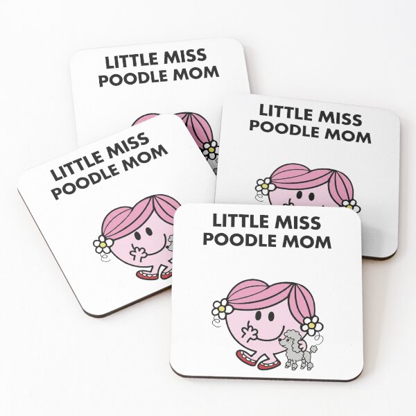 Item preview, Little Miss Poodle Mom - Cute Silver Toy Poodle Parody - White edition designed and sold by Miss Cutie Designs.