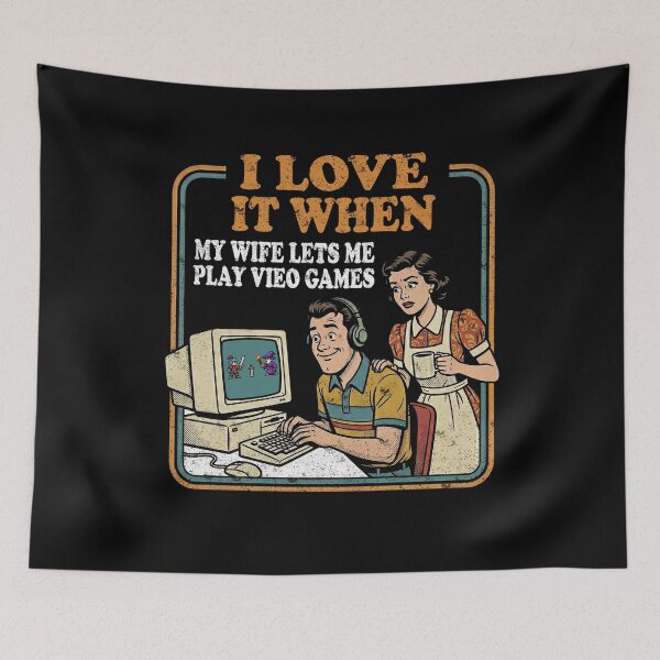 Item preview, I Love It When My Wife Lets Me Play Video Games designed and sold by FreshVibe Prints.