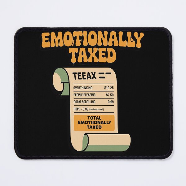 Item preview, Emotionally Taxed – Receipt Style designed and sold by orlodrake.