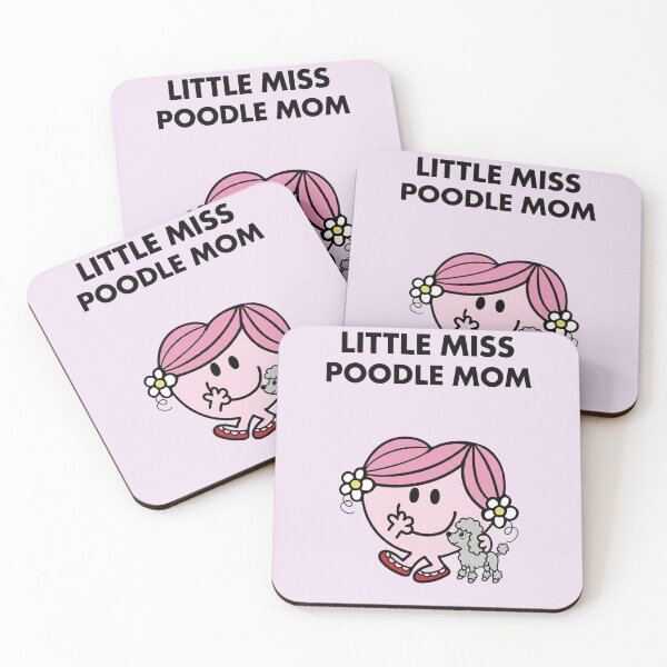 Item preview, Little Miss Poodle Mom - Cute Silver Toy Poodle Parody - Orchid edition designed and sold by Miss Cutie Designs.