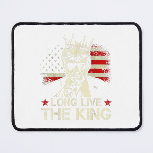 Item preview, Long Live The King Trump with Crown and Distressed American Flag - Political Art designed and sold by waebox.