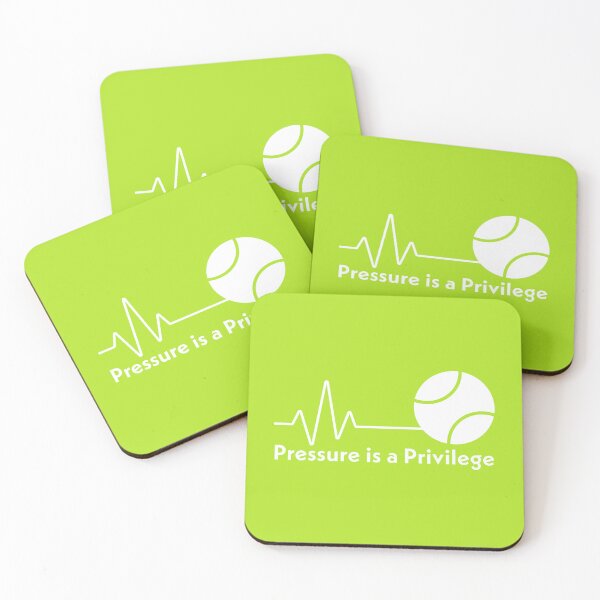 Item preview, Pressure is a Privilege - white type on green designed and sold by ABitOnTheSide.