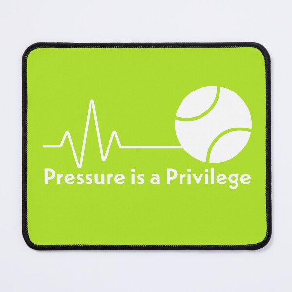 Item preview, Pressure is a Privilege - white type on green designed and sold by ABitOnTheSide.