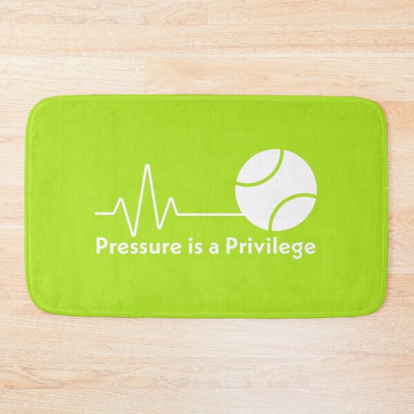 Item preview, Pressure is a Privilege - white type on green designed and sold by ABitOnTheSide.