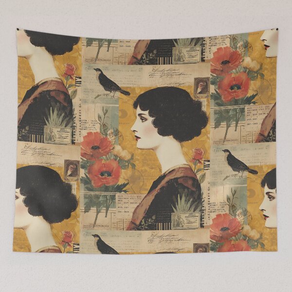 Item preview, Retro Vintage Collage Aesthetic Art designed and sold by bapupa.