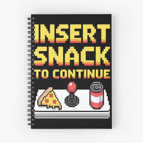 Item preview, Insert Snack to Continue Gamer Pixel Arcade designed and sold by Lucaseinar.