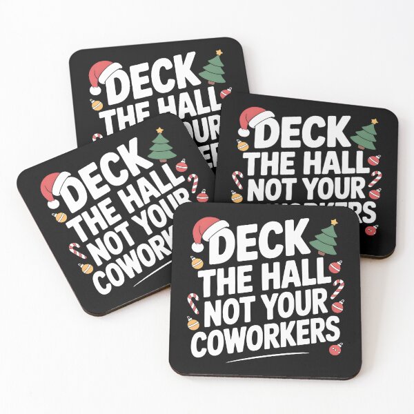Item preview, Deck The Hall Not Your Coworkers - Funny Office Christmas Meme designed and sold by LovelyEvaDesign.