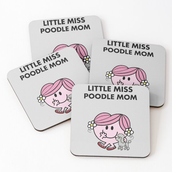 Item preview, Little Miss Poodle Mom - Cute Silver Toy Poodle Parody - Light Grey edition designed and sold by Miss Cutie Designs.